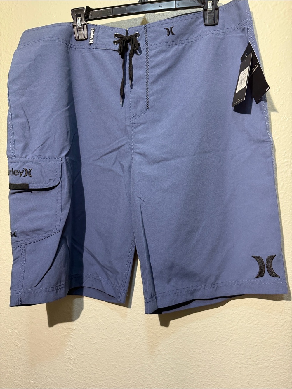 Hurley Lavender-Blue Men's Boardshorts with Cargo Pocket
